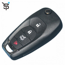 Factory price black car remote key 4 button folding car remote key for Chevrolet with ID46 chip 315 MHZ YS100098